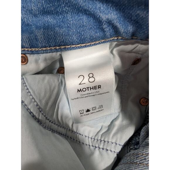 Mother Superior The Insider Ankle Chew Destroyed Bills Size 28 Jeans - Picture 10 of 15